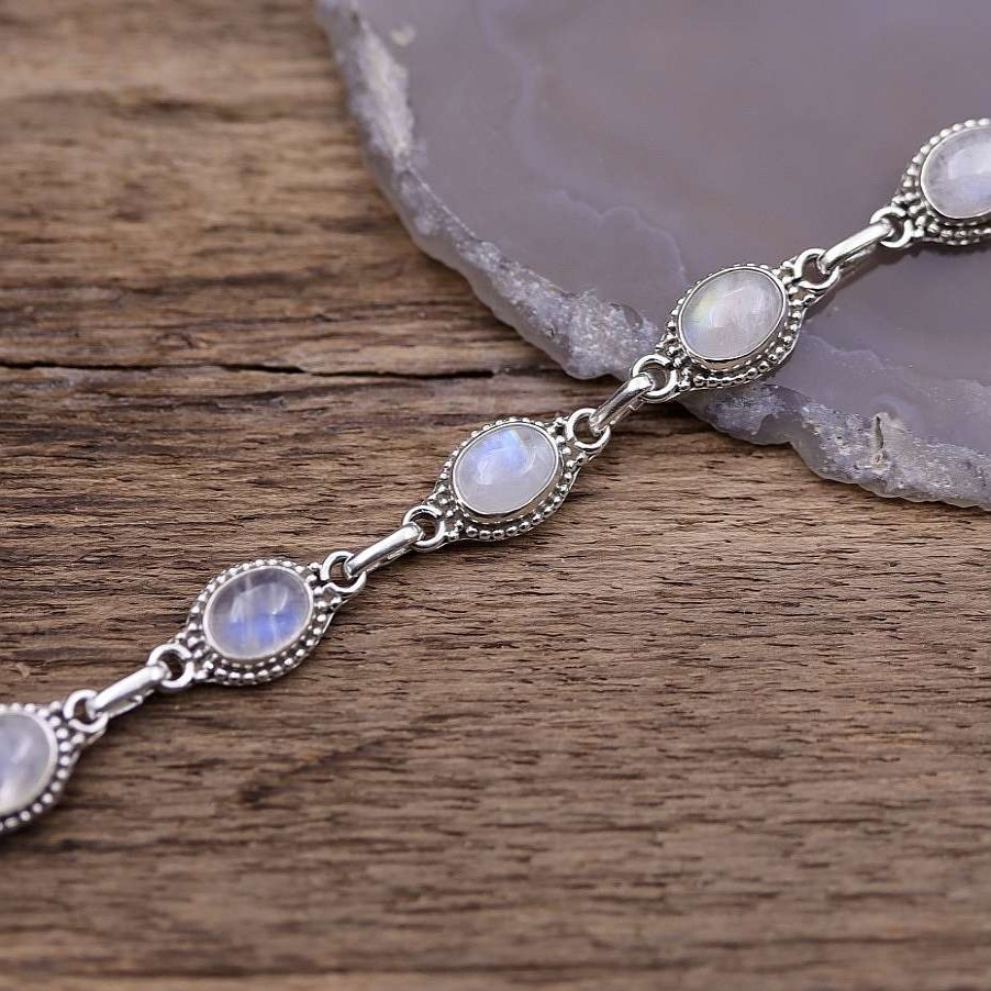 Bracelets colimacon  | Bracelet En Argent Et Pierre De Lune