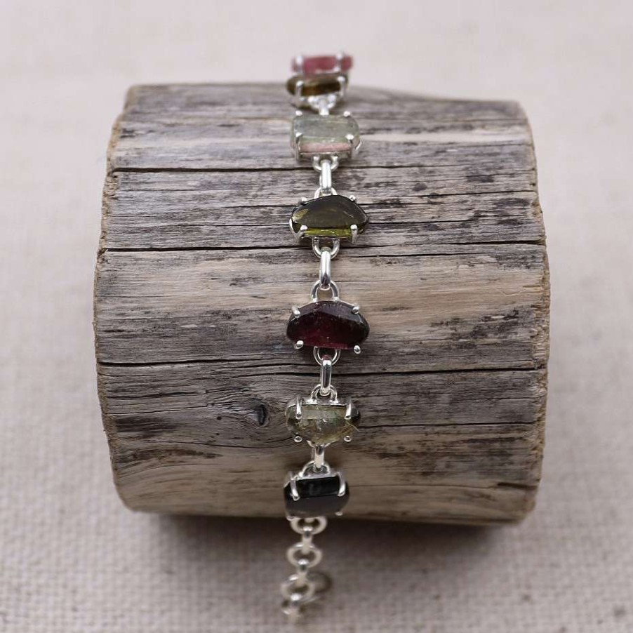 Bracelets colimacon  | Bracelet En Argent Et Tourmaline